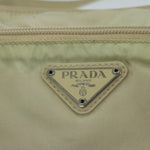 Prada Tessuto Beige Synthetic Shoulder Bag (Pre-Owned)