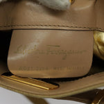 Salvatore Ferragamo Beige Leather Shoulder Bag (Pre-Owned)