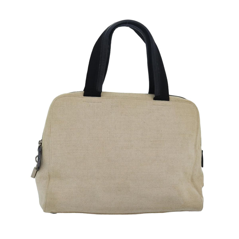 Prada Beige Canvas Handbag (Pre-Owned)