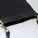 Gucci Gg Canvas Black Canvas Shoulder Bag (Pre-Owned)