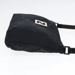 Fendi Black Canvas Shoulder Bag (Pre-Owned)