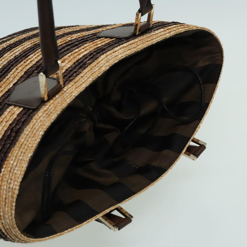 Fendi Beige Wood Handbag (Pre-Owned)