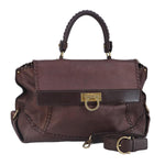 Salvatore Ferragamo Brown Leather Handbag (Pre-Owned)