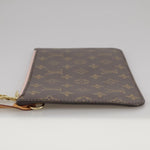 Louis Vuitton Pochette Accessoire Brown Canvas Clutch Bag (Pre-Owned)