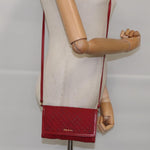 Prada Tessuto Red Synthetic Shoulder Bag (Pre-Owned)