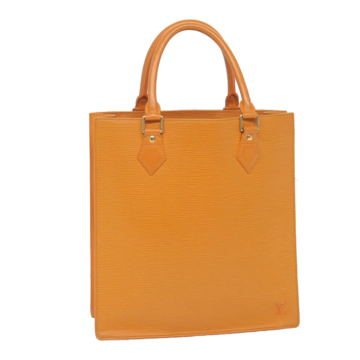 Louis Vuitton Sac Plat Orange Leather Handbag (Pre-Owned)