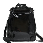 Bottega Veneta Black Patent Leather Backpack Bag (Pre-Owned)