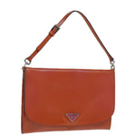 Prada -- Orange Vinyl Handbag (Pre-Owned)