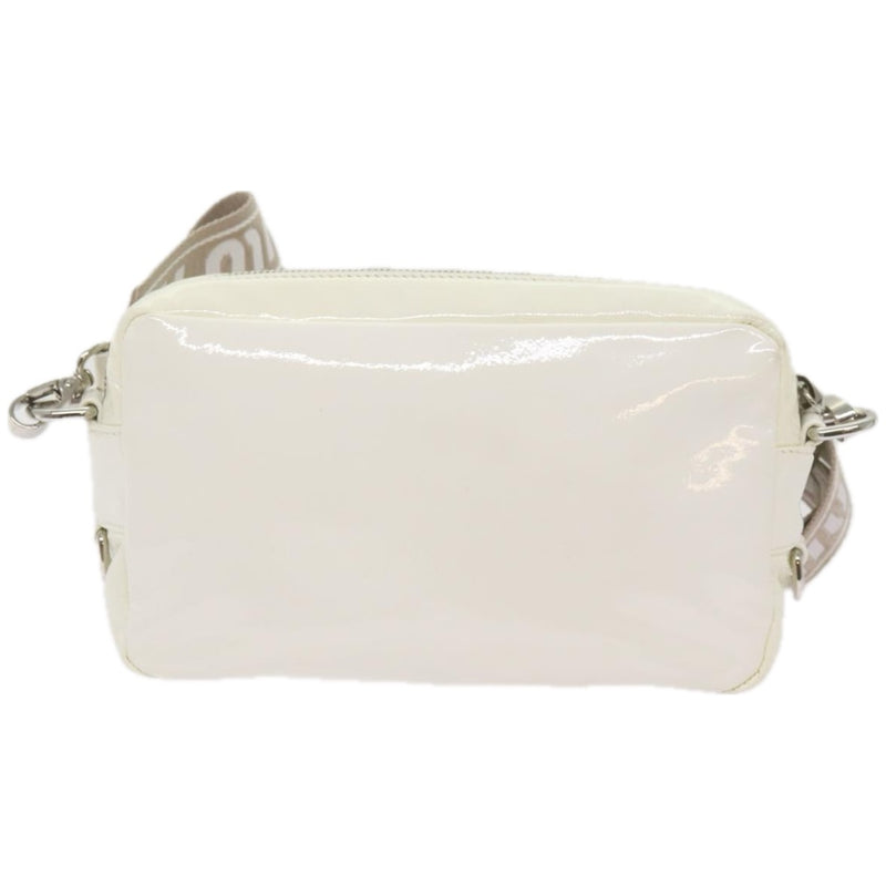 Miu Miu White Patent Leather Shoulder Bag (Pre-Owned)