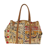 Prada Beige Canvas Tote Bag (Pre-Owned)