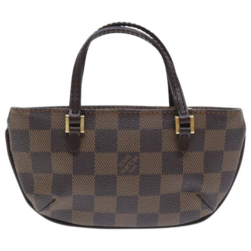 Louis Vuitton Manosque Brown Canvas Clutch Bag (Pre-Owned)