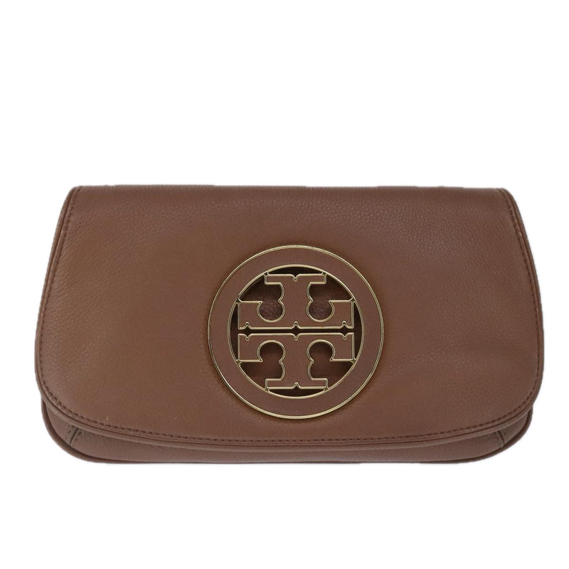 Tory Burch Brown Leather Shoulder Bag (Pre-Owned)