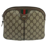 Gucci Ophidia Beige Canvas Shoulder Bag (Pre-Owned)