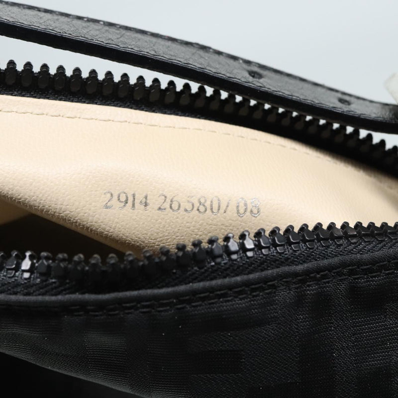 Fendi Black Canvas Handbag (Pre-Owned)