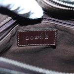 Loewe Anagram Brown Canvas Shoulder Bag (Pre-Owned)