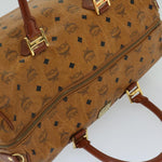 MCM Visetos Brown Canvas Travel Bag (Pre-Owned)