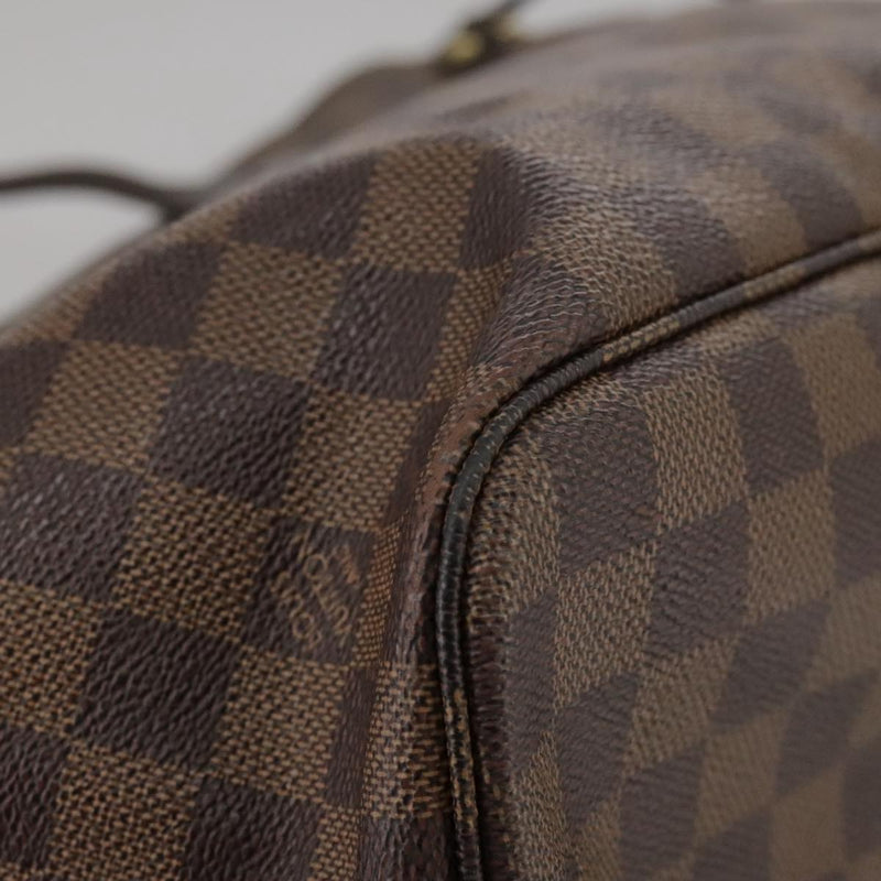 Louis Vuitton Neverfull Mm Brown Canvas Tote Bag (Pre-Owned)