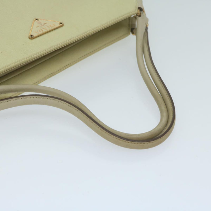 Prada Tessuto Beige Synthetic Handbag (Pre-Owned)