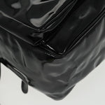 Bottega Veneta Black Patent Leather Backpack Bag (Pre-Owned)