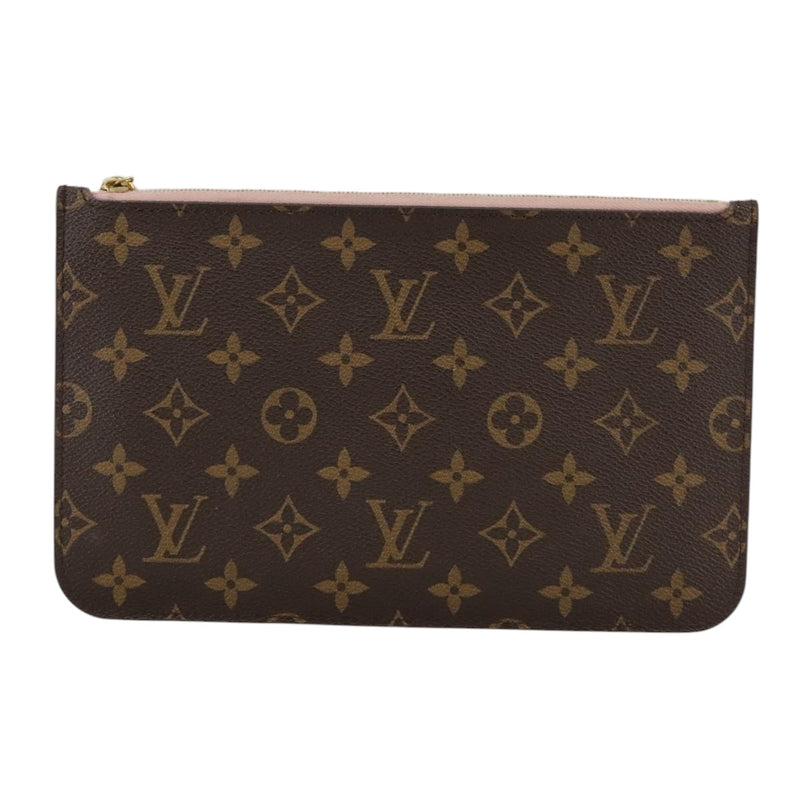 Louis Vuitton Pochette Accessoire Brown Canvas Clutch Bag (Pre-Owned)