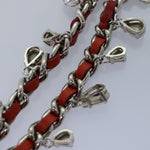 Miu Miu Red Metal Necklace Jewelry (Pre-Owned)