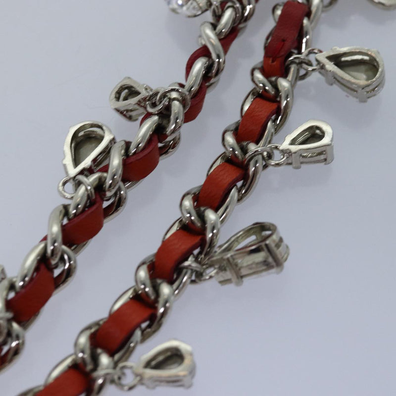 Miu Miu Red Metal Necklace Jewelry (Pre-Owned)