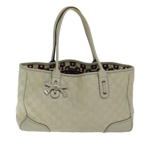 Gucci Princy Beige Leather Tote Bag (Pre-Owned)