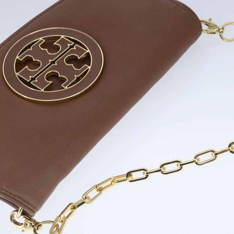 Tory Burch Brown Leather Shoulder Bag (Pre-Owned)