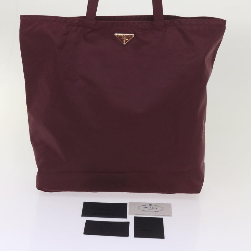 Prada Robot Burgundy Synthetic Handbag (Pre-Owned)