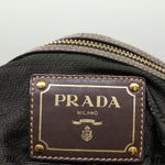 Prada Tessuto Khaki Synthetic Shoulder Bag (Pre-Owned)