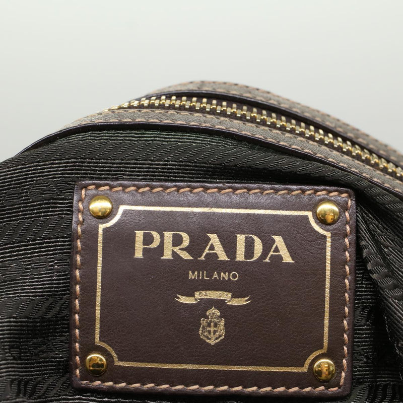 Prada Tessuto Khaki Synthetic Shoulder Bag (Pre-Owned)