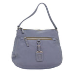 Prada -- Purple Leather Shoulder Bag (Pre-Owned)