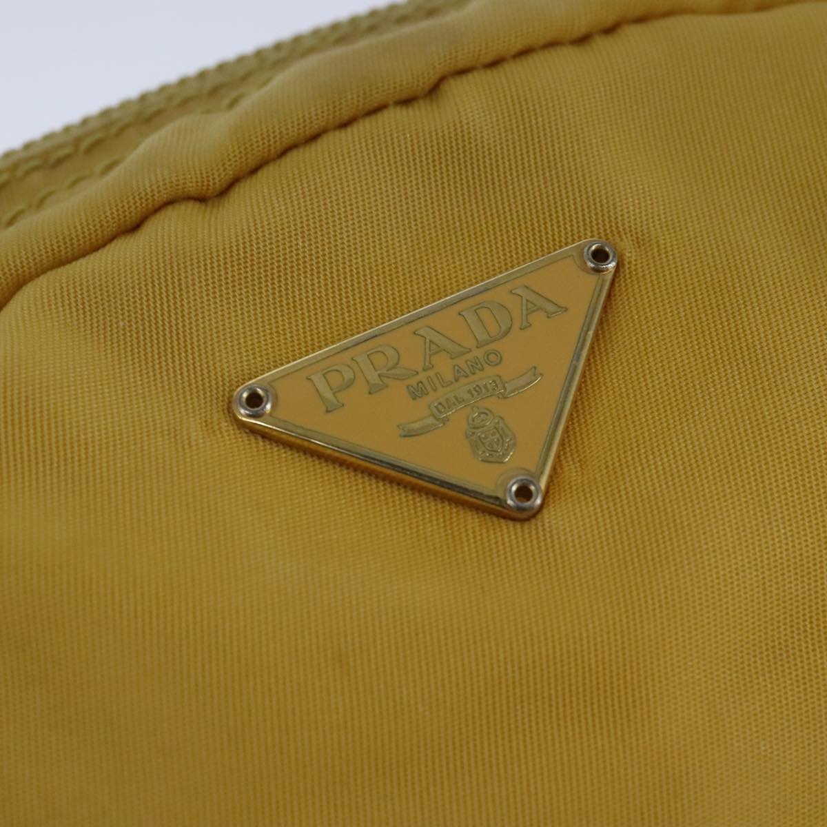 Prada Yellow Synthetic Clutch Bag (Pre-Owned)