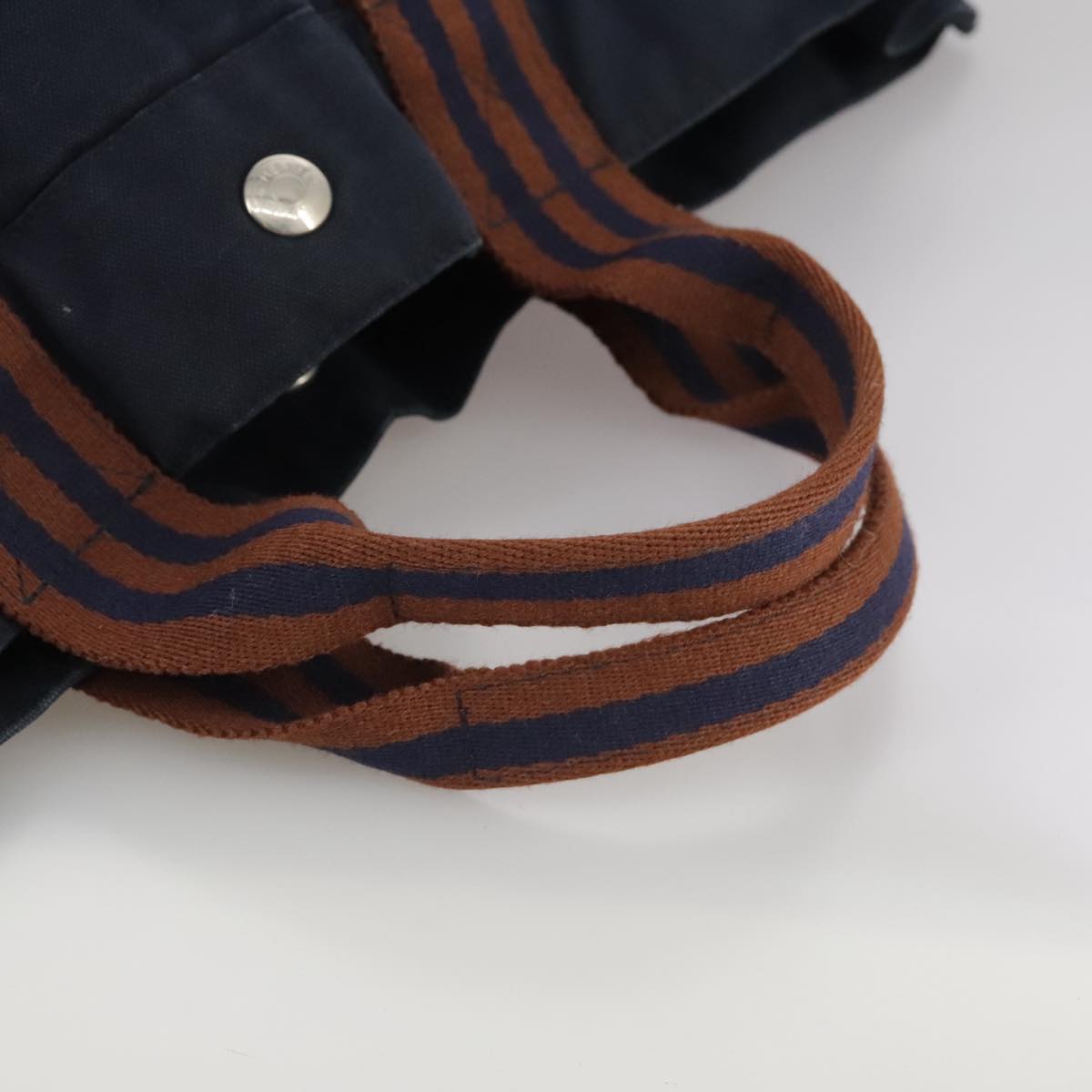 Hermès Toto Navy Canvas Tote Bag (Pre-Owned)