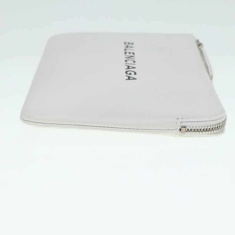 Balenciaga White Leather Clutch Bag (Pre-Owned)