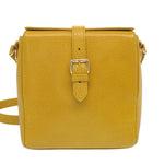 Versace Gianni Yellow Leather Shoulder Bag (Pre-Owned)