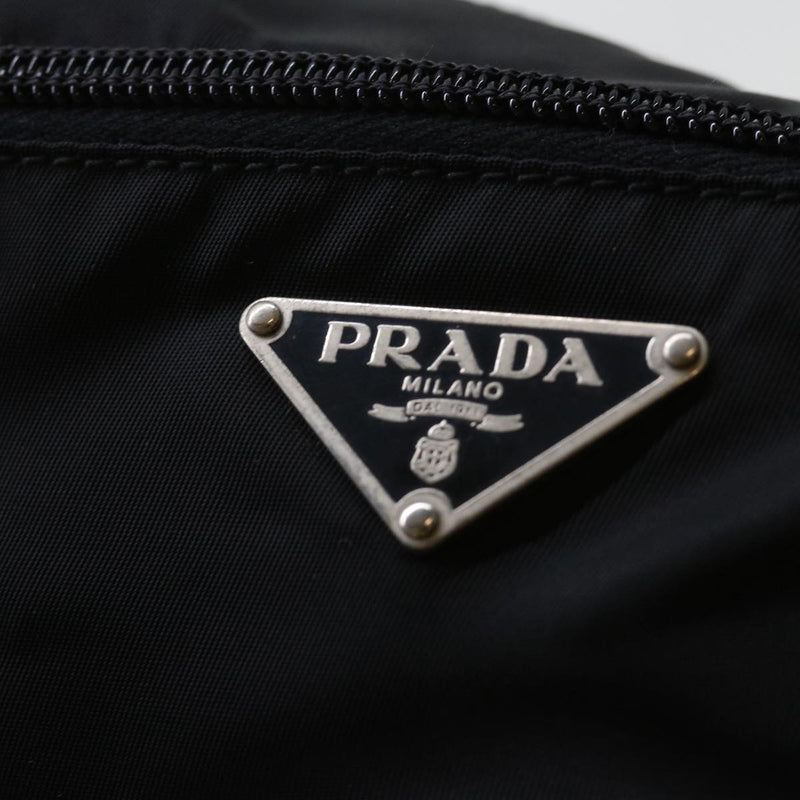 Prada Tessuto Black Synthetic Shoulder Bag (Pre-Owned)