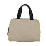 Prada Beige Canvas Handbag (Pre-Owned)