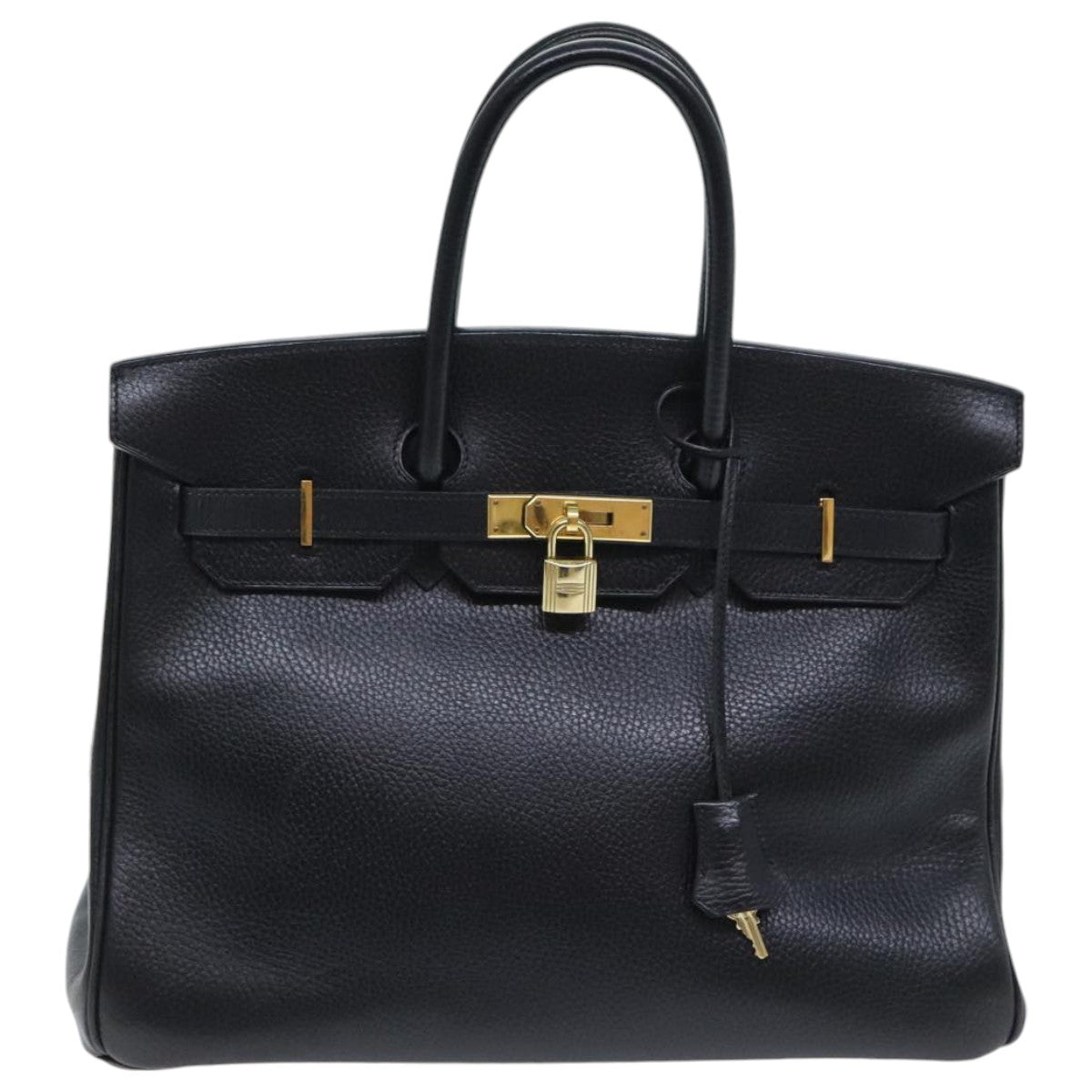 Hermès Birkin 35 Black Leather Handbag (Pre-Owned)