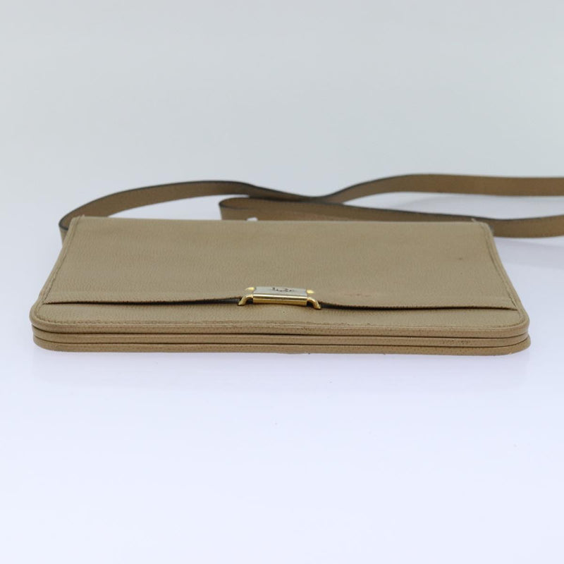 Dior Beige Leather Shoulder Bag (Pre-Owned)