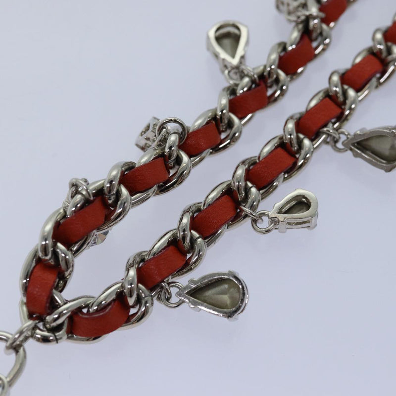 Miu Miu Red Metal Necklace Jewelry (Pre-Owned)