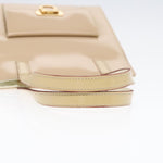 Salvatore Ferragamo Beige Patent Leather Handbag (Pre-Owned)