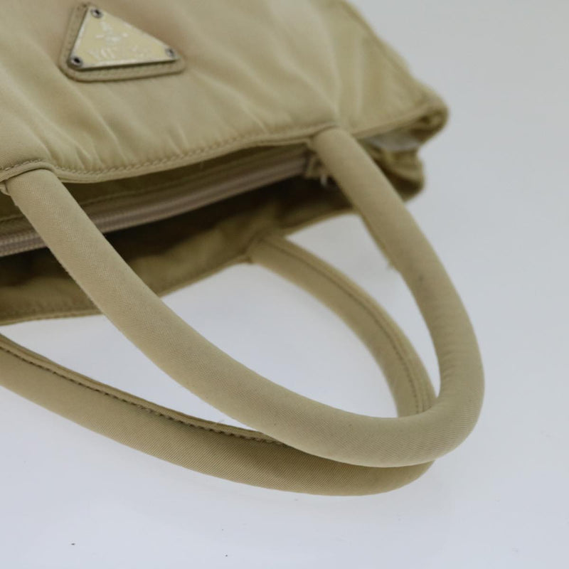 Prada Tessuto Beige Synthetic Handbag (Pre-Owned)