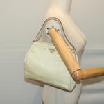 Prada Tessuto Beige Synthetic Handbag (Pre-Owned)