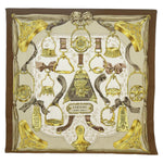 Hermès Carré 90 Brown Silk Scarf  (Pre-Owned)