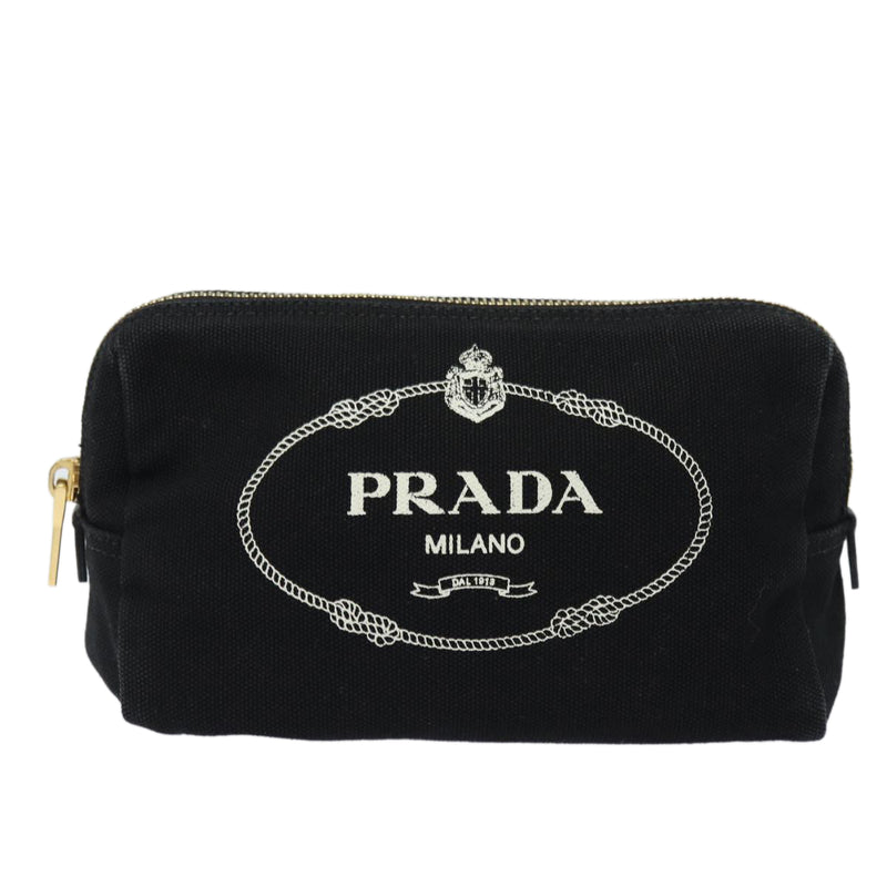 Prada Black Canvas Clutch Bag (Pre-Owned)