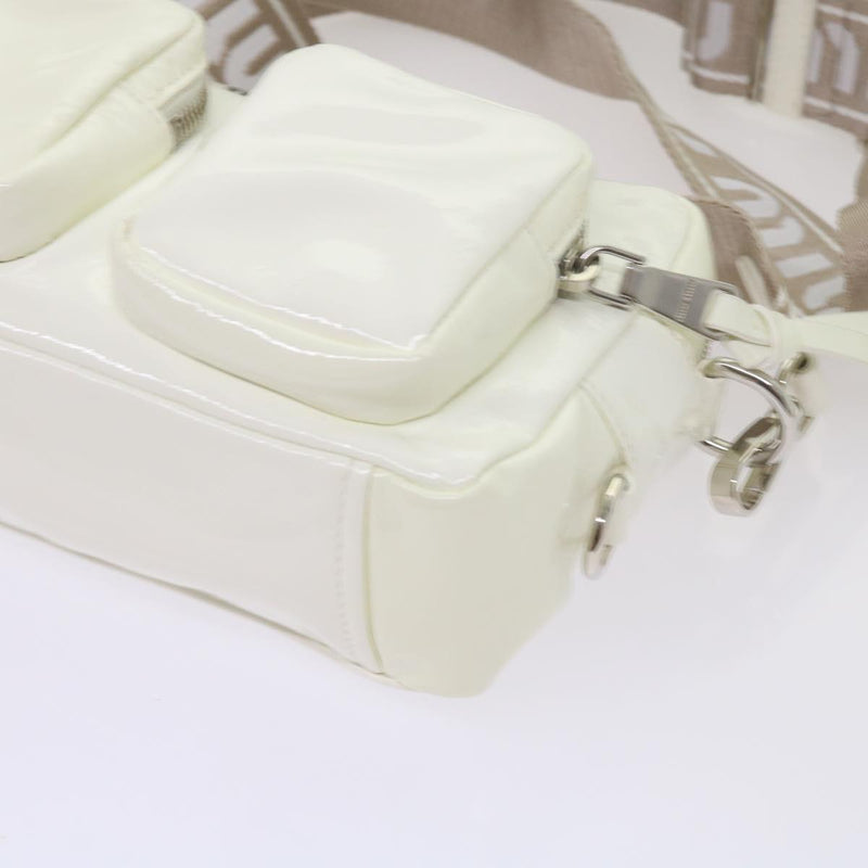 Miu Miu White Patent Leather Shoulder Bag (Pre-Owned)