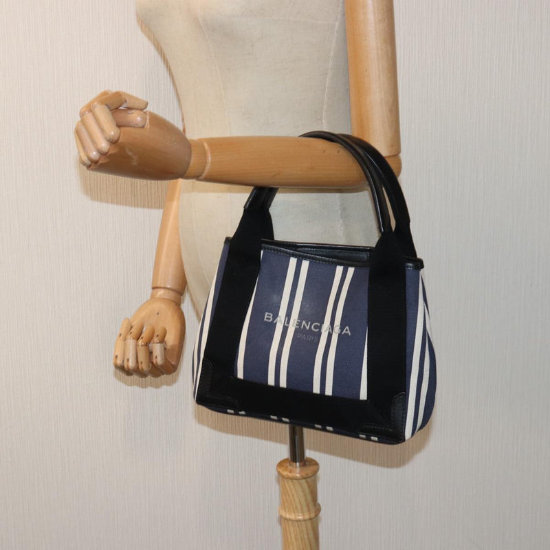 Balenciaga Navy Navy Canvas Handbag (Pre-Owned)