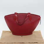 Louis Vuitton Saint Jacques Red Leather Shoulder Bag (Pre-Owned)