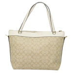 Coach Signature Beige Canvas Tote Bag (Pre-Owned)